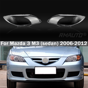 Cubierta de Faros Delanteros para Mazda 3 M3 (Sedán) 2006 2007 2008 2009 2010 2011 2012, Carcasa Transparente para Faros Delanteros - Product Image 1