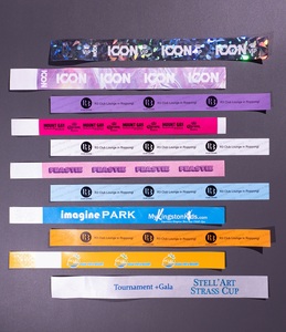 צמידי נייר מודפסים בהתאמה אישית, עמידים למים ובלתי ניתנים לפתיחה, לאירועים, מסיבות וקונצרטים, סיטונאי בכמויות גדולות - Product Image 1