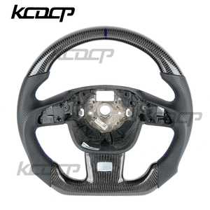 Volante de fibra de carbono LED para <span class=keywords><strong>Skoda</strong></span> <span class=keywords><strong>Octavia</strong></span> RS Kodiak SkodaYeti Fabia RS - Product Image 1