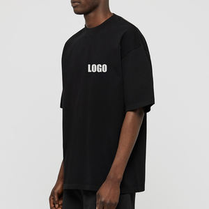 <span class=keywords><strong>Stampa</strong></span> digitale con logo personalizzato 305gsm cotone 100 estate vendita calda vestiti in bianco pesante taglie forti da uomo - Product Image 2