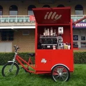 Camión de Comida Móvil de Acero Inoxidable de 3 Ruedas para Celebridades de Internet, Capacidad Personalizable para Promoción de Helados, Decoración Floral y Compras - Product Image 6