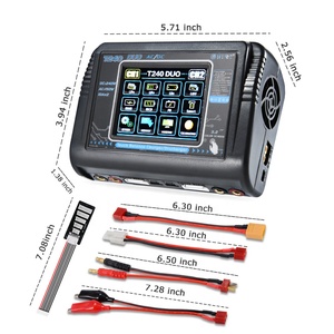 HTRC T240 Lipo Chargeur de batterie double canal haute puissance <span class=keywords><strong>AC</strong></span> 150W <span class=keywords><strong>DC</strong></span> 240W pour Liion Life Lihv Nicd Nimh PB Smart Battery - Product Image 5