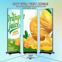 Pantalla LED Plegable para Interiores P2.5 P1.86 a Todo Color, Impermeable, de Alto Brillo, Reproductor de Publicidad Digital, Cartel Digital