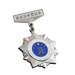 Custom Retro-Embossed Enamel <b>Badge</b> – School Anniversary Commemorative Medal, Metal Star <b>Pin</b>, and Collectible Souvenir <b>Pin</b> - Product Image 4