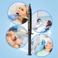 Gel de protección de barrera de encías gingival de diente azul de alta calidad para blanqueamiento de dientes accesorio de uso doméstico hecho de plástico dientes de plástico