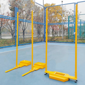 Poste de bádminton móvil ajustable, todas las bases de hierro fundido, móvil para un fácil movimiento, equipo de campo - Product Image 2
