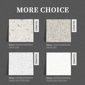 Piastrella da pavimento in porcellana con effetto Terrazzo in cemento rustico 80x80 - Product Image 2