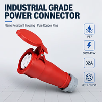 Connecteur femelle industriel CHENF, indice de protection IP67, broches en cuivre pur, boîtier ignifuge, résistant à l'usure, mobile, portable