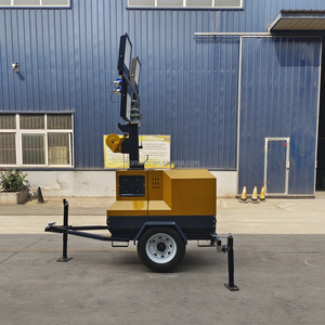 Trailer loại 6KW Máy phát điện diesel 7m Kính thiên văn cao mast 400W * 4 Trắng Led IP66 chiếu sáng tháp - Product Image 6