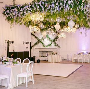 Vente en gros de revêtement de sol en vinyle PVC amovible <span class=keywords><strong>blanc</strong></span> pour mariage Surface brillante piste de <span class=keywords><strong>danse</strong></span> Matériau d'affiche - Product Image 4