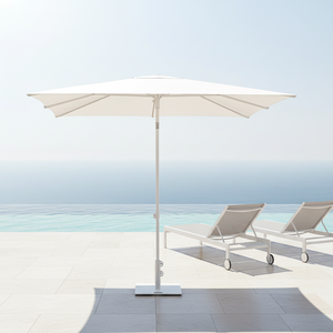 Meubles de jardin modernes d'extérieur, table de plage carrée pliable légère de 2,5 m, anti-UV, écologique, pour cour et hôtel, à pousser à la main, DC- - Product Image 1