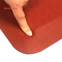 Tapis de sol moderne et élégant Broad I Home pour la maison, en cuir PU antidérapant de 1,5 mm d'épaisseur, motif fleurs, pour cuisine et salon