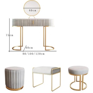 F0446-B Luxury Hot Sale <strong>Girls</strong> Modern Multi Chest <strong>Vanity</strong> Mirror Dressing <strong>Table</strong> with Mirror - Product Image 4