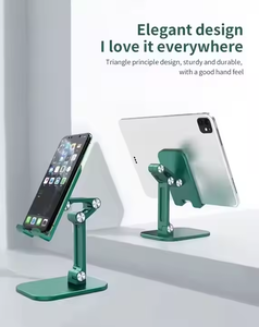 Support de bureau portable réglable en hauteur, pliable, avec stabilisateur, support flexible pour téléphone portable et iPad, pour utilisation sur lit ou bureau - Product Image 3