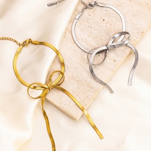 Light Luxury Bracelet 18K Gold <b>Titanium</b> Steel Snake Bone <b>Chain</b> Stylish Stainless Steel for Trendy Summer Women - Product Image 4