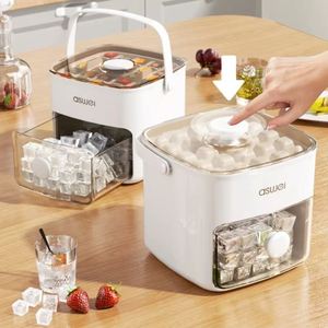 Food Grade Home Refrigerator Press Ice Compartment <b>Storage</b> Ice <b>Cube</b> Mold Tray Box Making Ice Ball Molds - Product Image 1