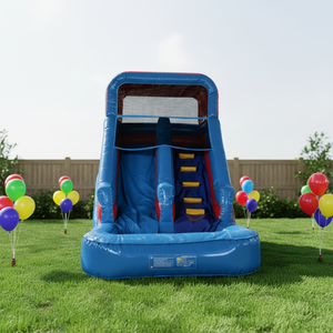 Castillo Inflable <span class=keywords><strong>con</strong></span> Tobogán y Pared <span class=keywords><strong>de</strong></span> Escalada, 4x7m, Precio Competitivo, para Fiestas Infantiles y Parques <span class=keywords><strong>de</strong></span> Juegos - Product Image 1