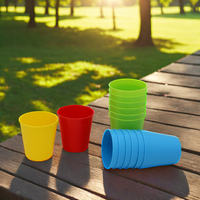 Ensemble de tasses en plastique réutilisables pour enfants, nouveauté, bébés, eau, bière, café, thé, couleurs empilables, 240ml