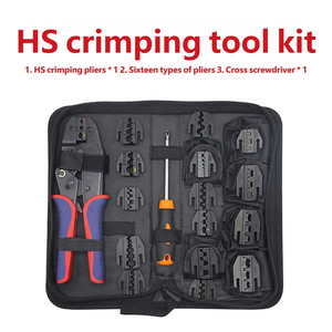 Alicates <span class=keywords><strong>de</strong></span> crimpado multifunción manuales para electricistas, terminales <span class=keywords><strong>de</strong></span> cable automáticos, agarre suave, acero con alto contenido <span class=keywords><strong>de</strong></span> carbono, métricos, OEM - Product Image 2