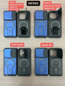 Coques de téléphone portable robustes avec béquille et protection d'objectif pour iPhone 17 16 15 14 13 Pro Max 11 Plus Samsung Xiaomi - Product Image 6