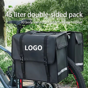 Sacoche de <span class=keywords><strong>porte</strong></span>-bagages arrière pour VTT à prix abordable, logo personnalisé, double sacoche arrière, double sangle, nombreux styles en stock, sacoche de vélo - Product Image 3