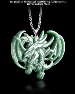 Colgante Infantil de Jade Natural Genuino Tridimensional Plateado, Diseño de Dragón Celestial, Cuentas Verdes de Jade Feicui, Recuerdo de Jade de Grado Hielo - Product Image 5