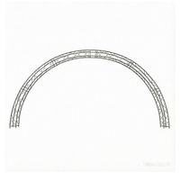 Système de treillis circulaire professionnel en aluminium pour l'éclairage de concerts et d'événements DJ