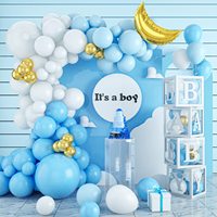 Garçons et filles sexe révéler ballon arc guirlande kit 36 pouces grande boule noire bleu rose ballon décoration de fête