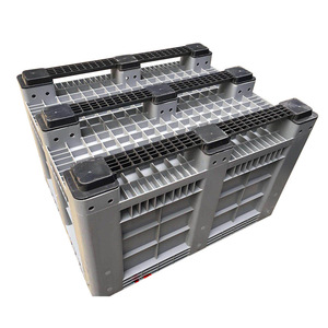 Stock Nine-Legged Closed Folding <strong>Pallet</strong> <strong>Box</strong> Sichuan Character Logistics Transport Forklift Plastic Grid <strong>Box</strong> WT-KBX69 - Product Image 5