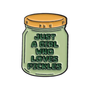 Meistverkaufter Großhandels-Anstecker für Gurken-Liebhaber mit 'Peace Love' und Weichem Emaille, Individuelles Logo-Abzeichen, Anstecknadel - Product Image 6