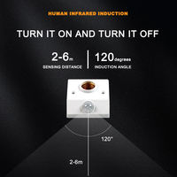Ampoule LED E27 à détection infrarouge du corps humain, support mural automatique, détecteur de mouvement PIR, douille à vis
