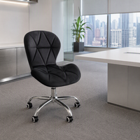 Chaise de bureau moderne à hauteur réglable avec base en acier inoxydable, fournie directement par les fabricants de mobilier commercial