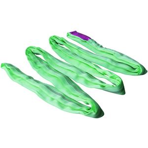 ラウンドウェビングスリンググリーンラウンドフレキシブルスリングベルト2トン - Product Image 4