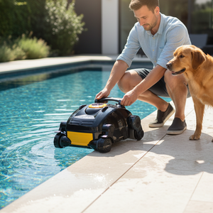 <span class=keywords><strong>Robot</strong></span> de nettoyage de <span class=keywords><strong>piscine</strong></span> intelligent sans fil, <span class=keywords><strong>aspirateur</strong></span> automatique mural, haute qualité, écologique, forte aspiration pour piscines - Product Image 1
