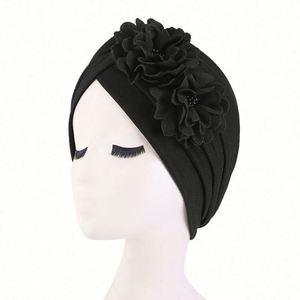 Vente en gros de turbans à volants en polyester décontractés pour femmes avec logo personnalisé - Toutes saisons, ajustables - Product Image 3