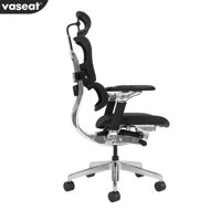 Chaise de bureau ergonomique confortable au design moderne en maille, siège de direction à dossier haut pour bureau commercial, chaise de travail de luxe