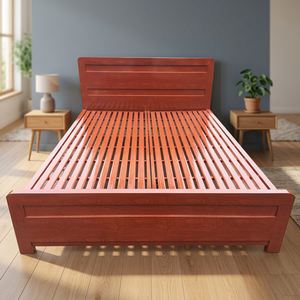 Lit en métal avec sommier à ressorts en acier de couleur claire, moderne et élégant, 1m x 2m - Product Image 3
