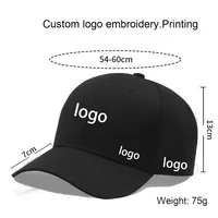 Casquette de baseball personnalisée YKZGHAT avec logo, en sergé, couleur unie, visière incurvée, 100% coton, bord rigide, chapeau souple tendance, fermeture velcro