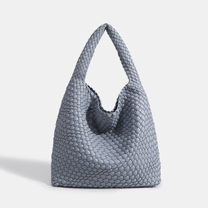 Bolso de Hombro de PU Tejido a Mano para Mujer, con Patrón a Rayas, Cierre, Modelos de <span class=keywords><strong>Moda</strong></span> Otoño Invierno 2025, Estilos Explosivos para Damas - Product Image 2