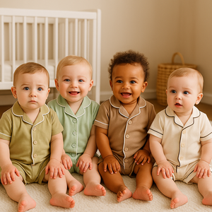 Barboteuse tricotée en coton pour bébés, grenouillères d'été pour nouveaux-nés, garçons et filles, vente en gros de vêtements pour nouveaux-nés - Product Image 2