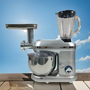 3 In 1 Commerical Bakery Food Bread Dough Kneading Electric Stand Mixer With Meat Grinder And Blender