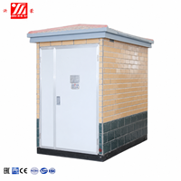 Poste de transformateur compact préfabriqué de style européen 50~2500 kVA, type boîtier extérieur, pour centrale solaire