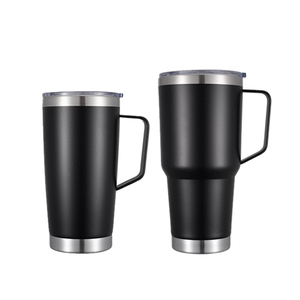 Commercio all'ingrosso di massa 30oz caffè Tumbler con manico Logo personalizzato Vasos tazza <span class=keywords><strong>tazze</strong></span> di acqua calda fredda bottiglia Thermos per regali aziendali - Product Image 2