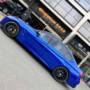 1.52*18m Various Colors Car Wrapping Film <b>Gloss</b> Metal <b>Paint</b> Blueberry Car Vinyl Wrap Color Changing Auto Sticker - Product Image 6