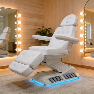Electrically <b>adjustable</b> beauty bed with multiple functions for eyelash treatment, massage, tattooing and tattoo removal. - Product Image 3