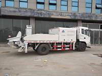Pompe à béton diesel montée sur camion télécommandée MINLE, productivité de 50 m³/h pour les projets de construction - Placement sûr et précis