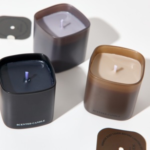 Candele Artistiche Cilindriche di Lusso in Vetro Fatte a Mano, Profumate con Cera di Soia, Aromaterapia, Regalo per Compleanno, Natale, Diwali, Decorazione Casa, Durata 40-60 Ore - Product Image 4