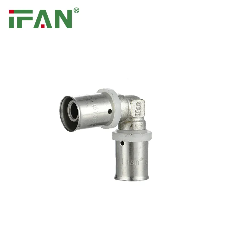 IFAN Hot Selling Messing Press Fitting Equal Elbow 16-32MM PEX Rohr verschraubung