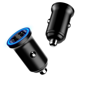 Chargeur de voiture USB 5V 2.4A 24W QC3.0 Chargeur rapide 5V 2.4A Double USB pour iPhone pour Samsung Adaptateur de voiture - Product Image 1