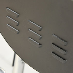 Chariot de barbecue d'extérieur, barbecue au charbon de bois avec double grille, acier chromé, design pliable, table latérale, étagère de rangement, <span class=keywords><strong>roues</strong></span> - Product Image 3